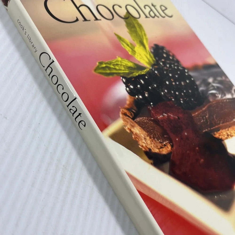 Cook's Library Chocolate Cookbook Recipes Desserts 2003 Hardcover Dust Jacket